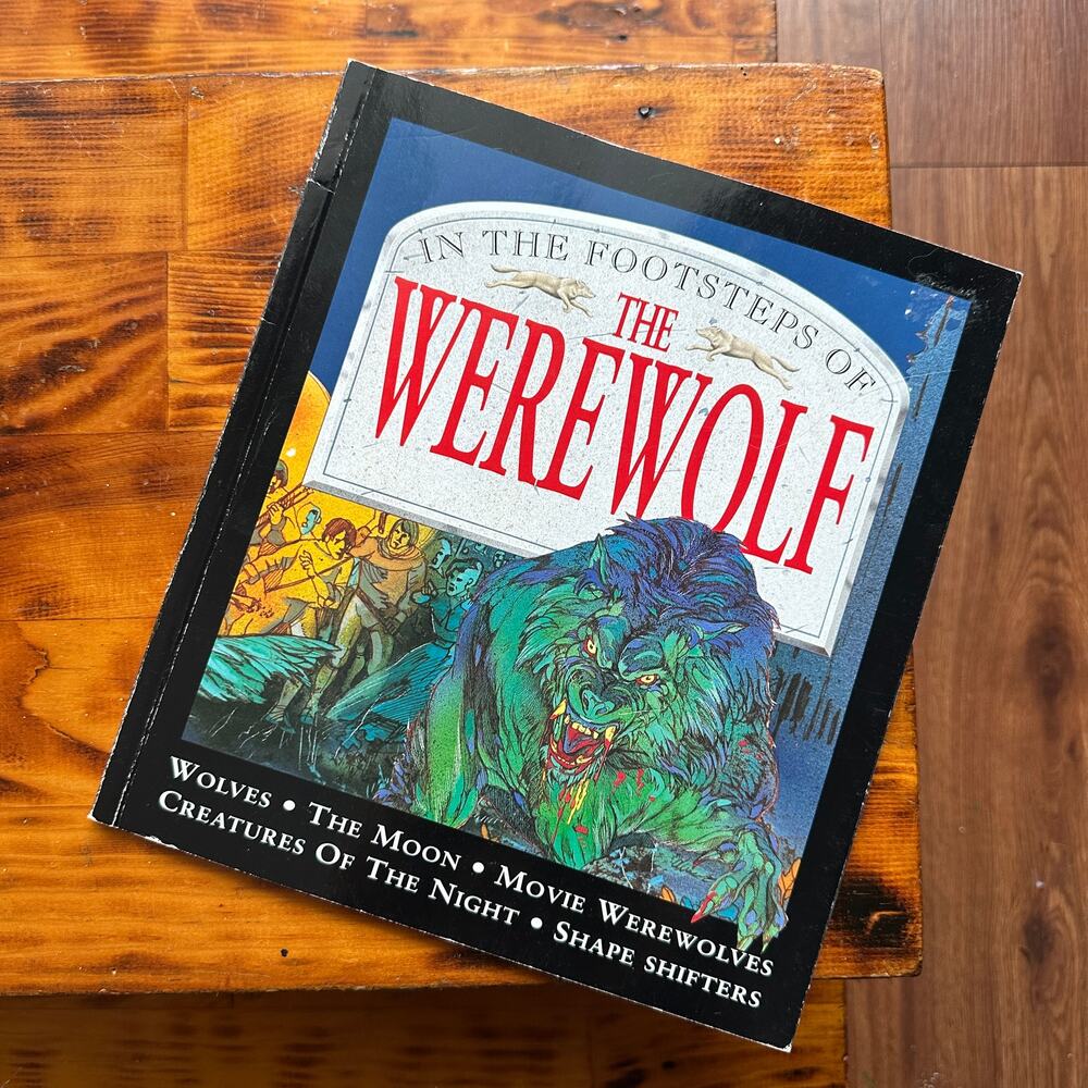 Vintage 1996 In The Footsteps Of The Werewolf Paperback Book